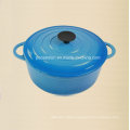 Round Cast Iron Casserole Cookware with Enamel Coating